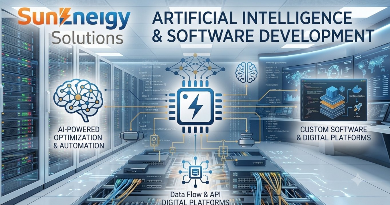 Artificial intelligence and custom software development services by SunEngy Solutions